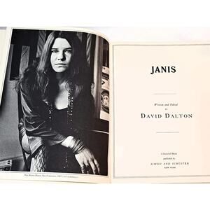 Janis by David Dalton (1972 1st edition Paperback with 33 1/3 Record Attached)